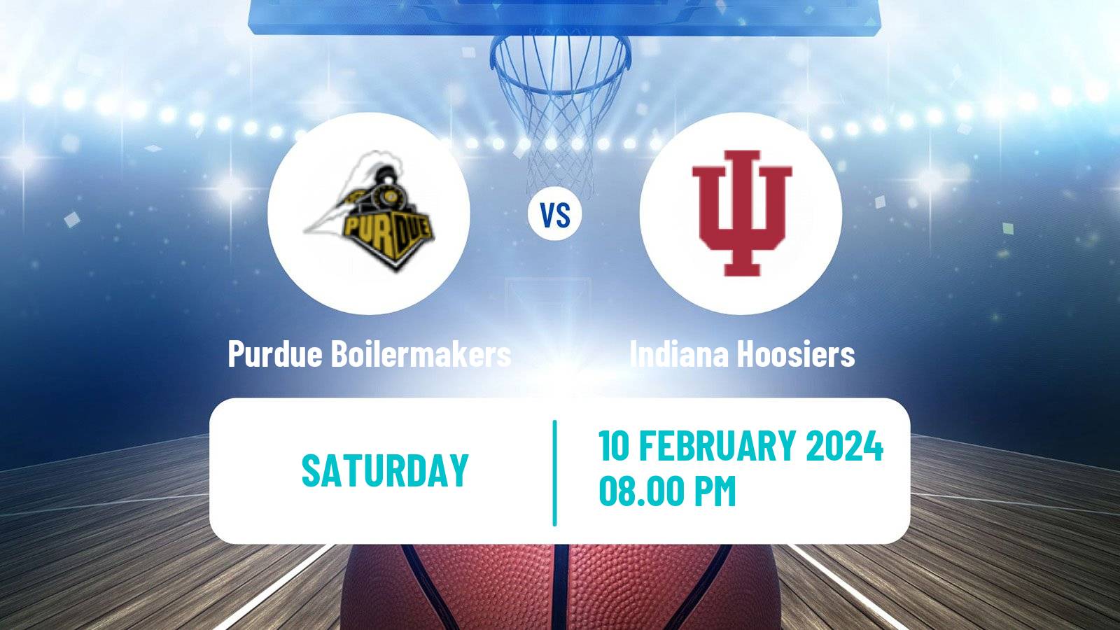 Basketball NCAA College Basketball Purdue Boilermakers - Indiana Hoosiers