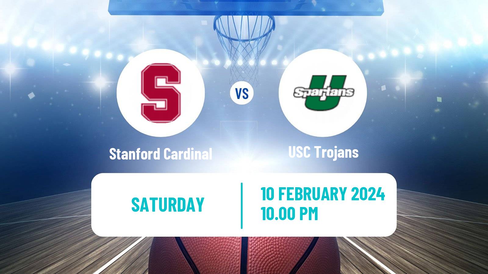 Basketball NCAA College Basketball Stanford Cardinal - USC Trojans