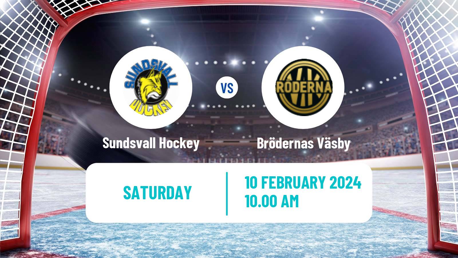 Hockey Swedish HockeyEttan Norra Sundsvall Hockey - Brödernas Väsby
