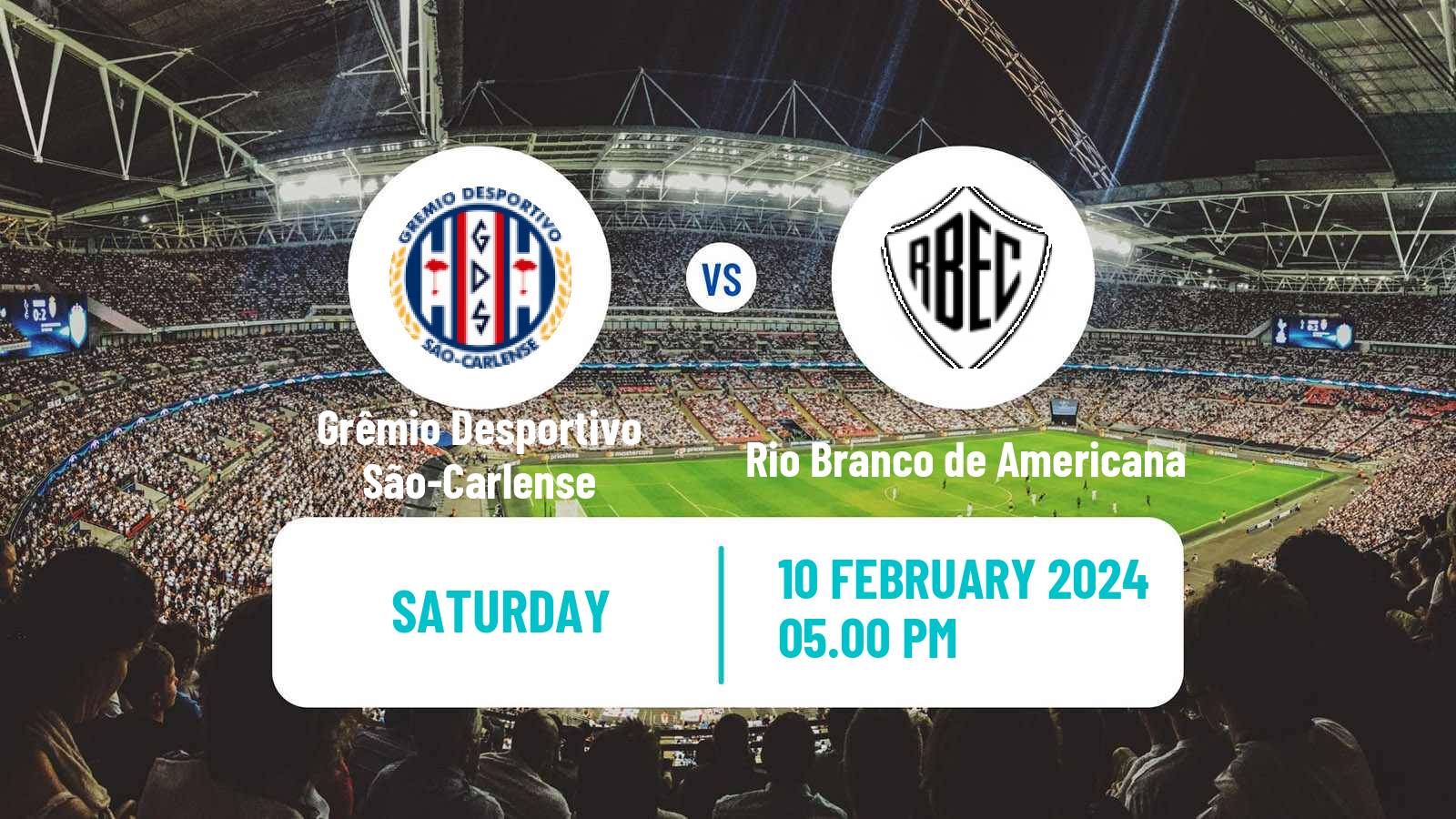 Soccer Brazilian Campeonato Paulista A4 Grêmio Desportivo São-Carlense - Rio Branco de Americana