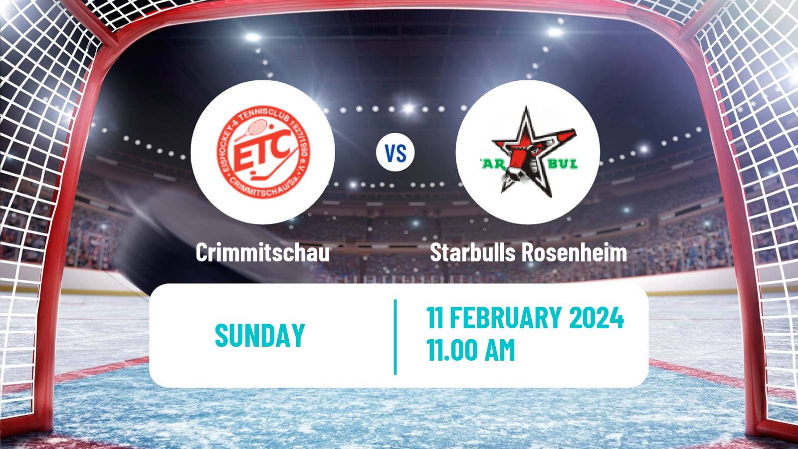 Hockey German DEL2 Crimmitschau - Starbulls Rosenheim