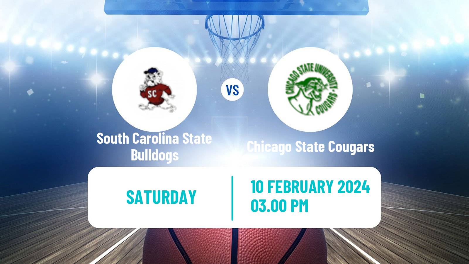 Basketball NCAA College Basketball South Carolina State Bulldogs - Chicago State Cougars