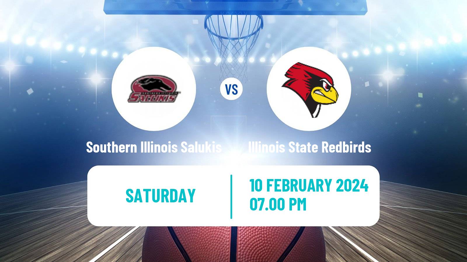 Basketball NCAA College Basketball Southern Illinois Salukis - Illinois State Redbirds