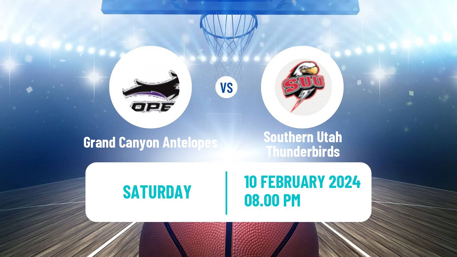 Basketball NCAA College Basketball Grand Canyon Antelopes - Southern Utah Thunderbirds