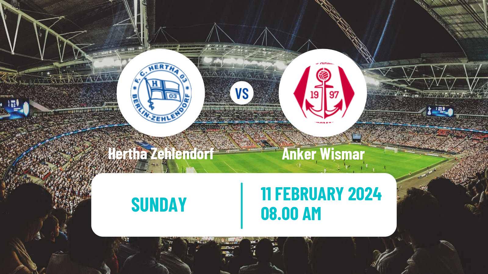 Soccer German Oberliga NOFV-Nord Hertha Zehlendorf - Anker Wismar