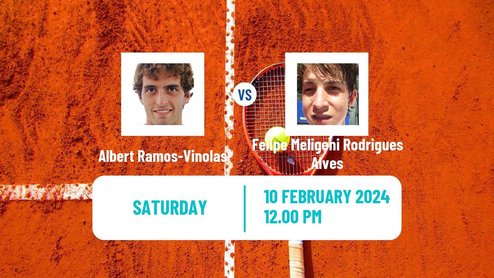 Tennis ATP Buenos Aires Albert Ramos-Vinolas - Felipe Meligeni Rodrigues Alves