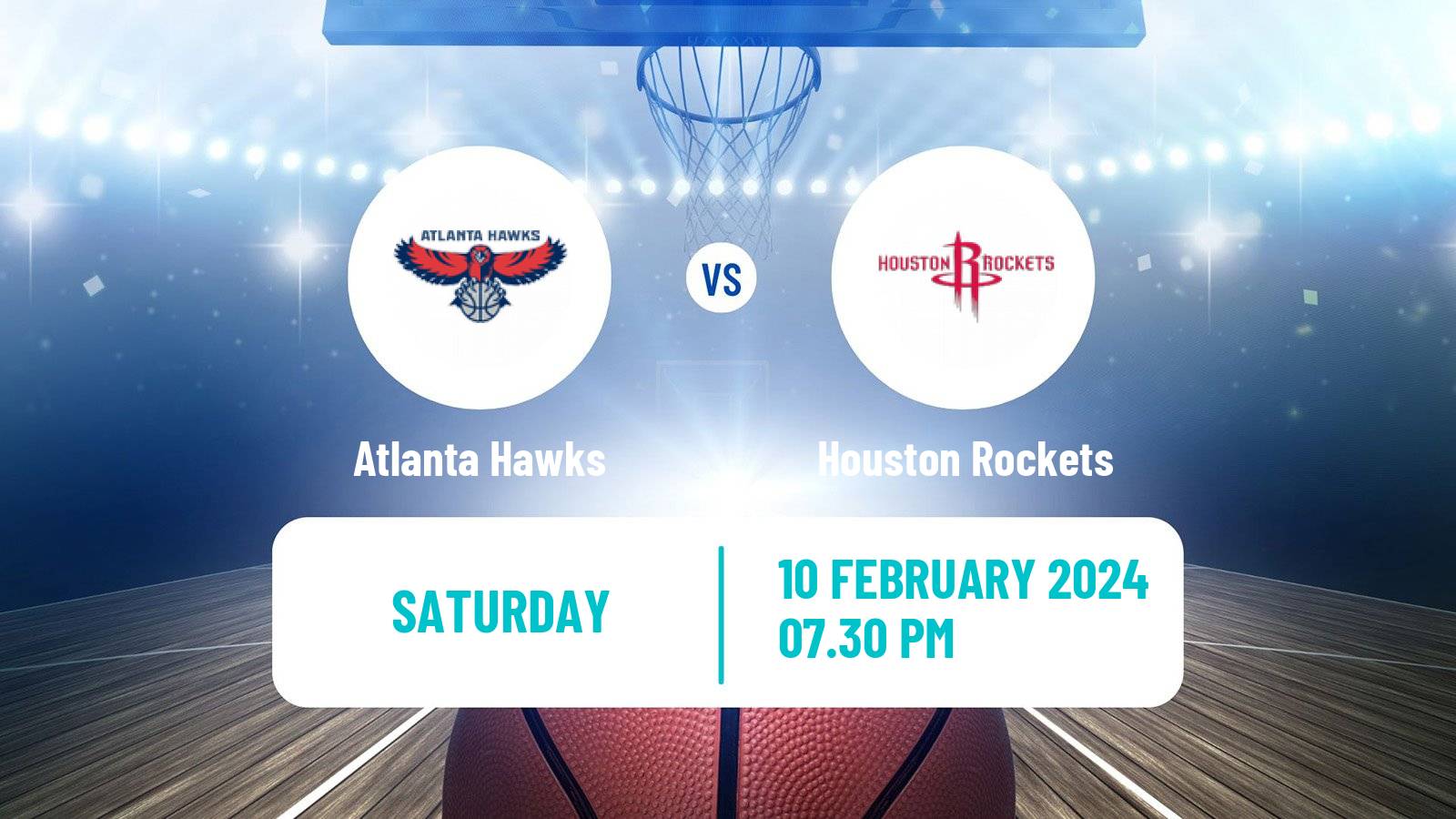 Basketball NBA Atlanta Hawks - Houston Rockets
