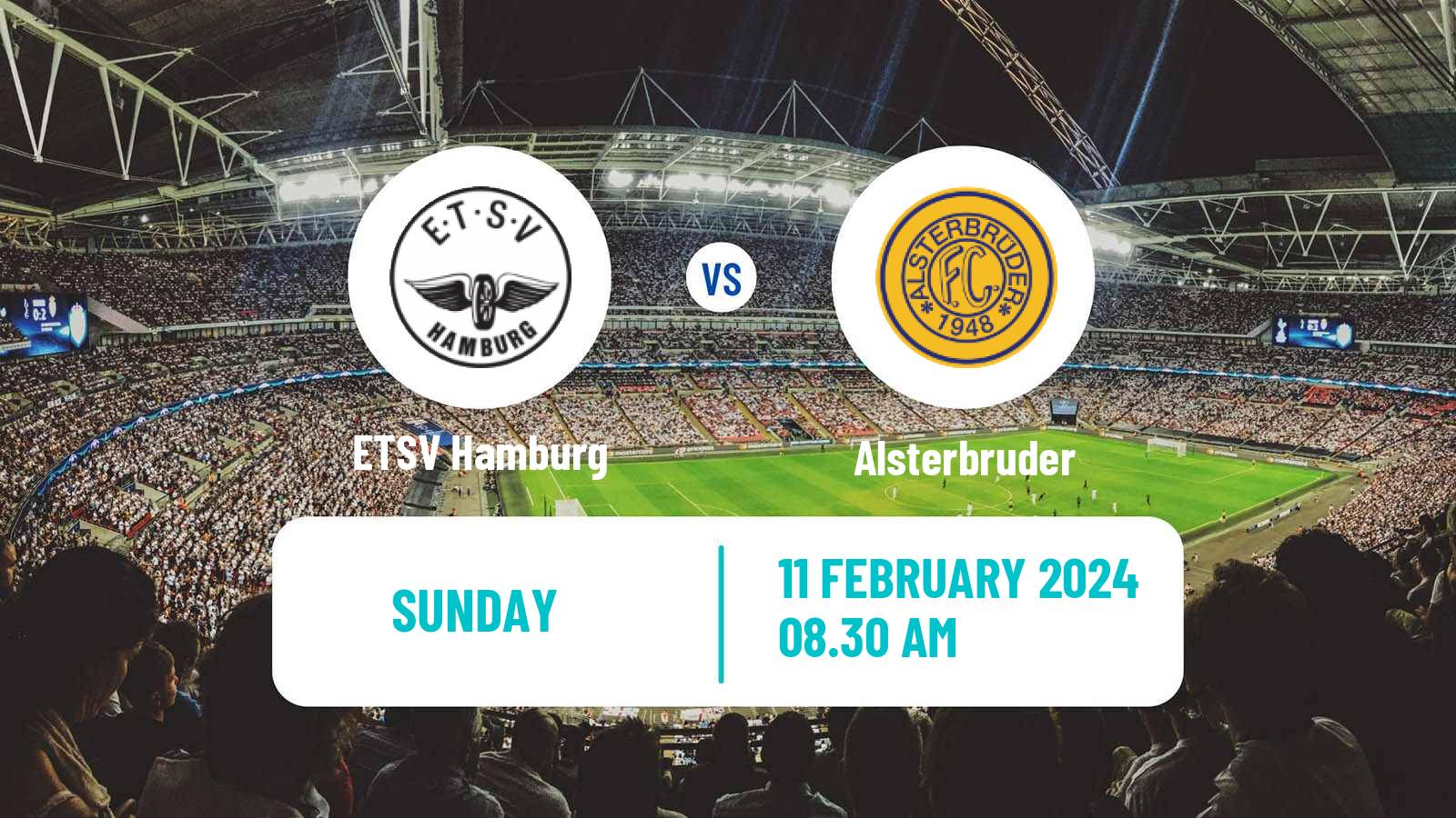 Soccer German Oberliga Hamburg ETSV Hamburg - Alsterbruder