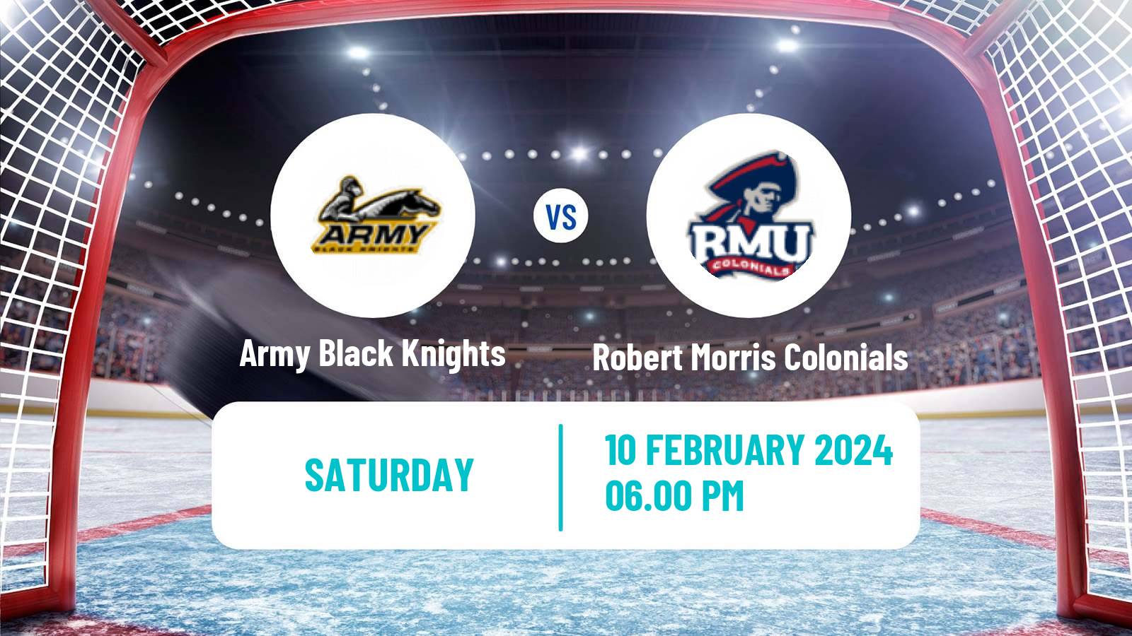 Hockey NCAA Hockey Army Black Knights - Robert Morris Colonials