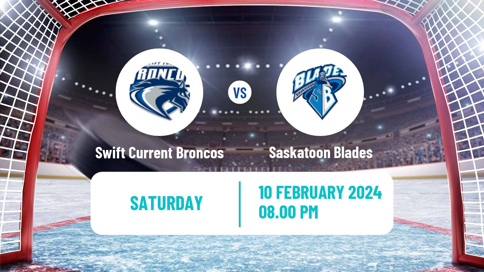 Hockey WHL Swift Current Broncos - Saskatoon Blades