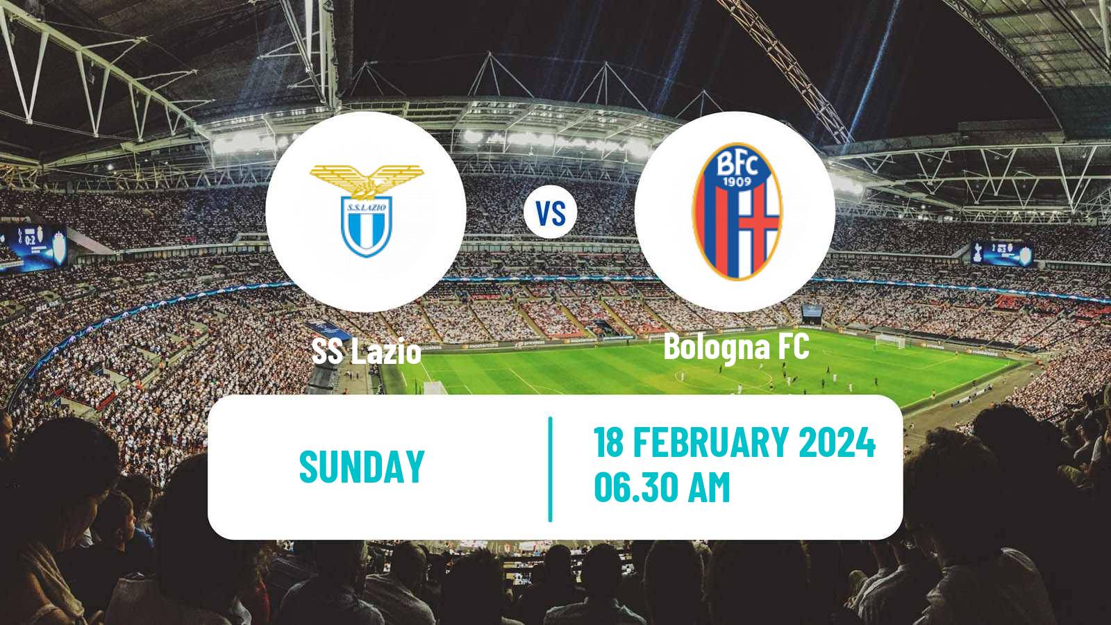 Soccer Italian Serie A Lazio - Bologna