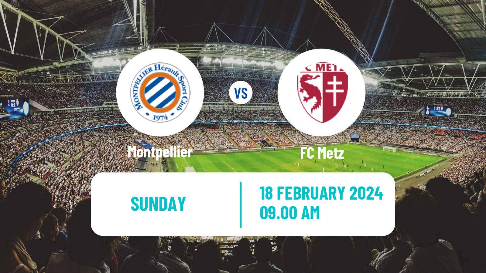 Soccer French Ligue 1 Montpellier - Metz