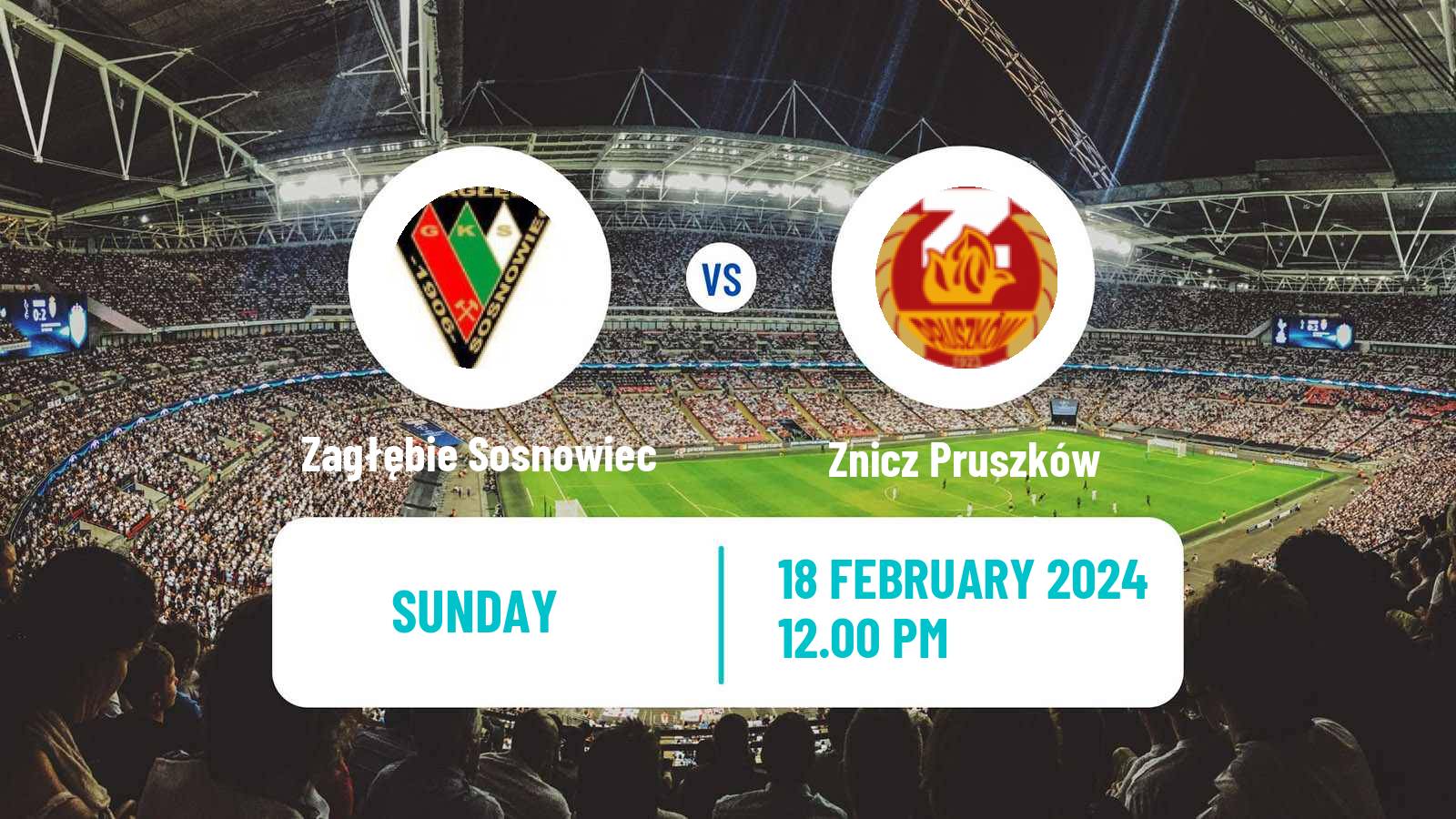 Soccer Polish Division 1 Zagłębie Sosnowiec - Znicz Pruszków