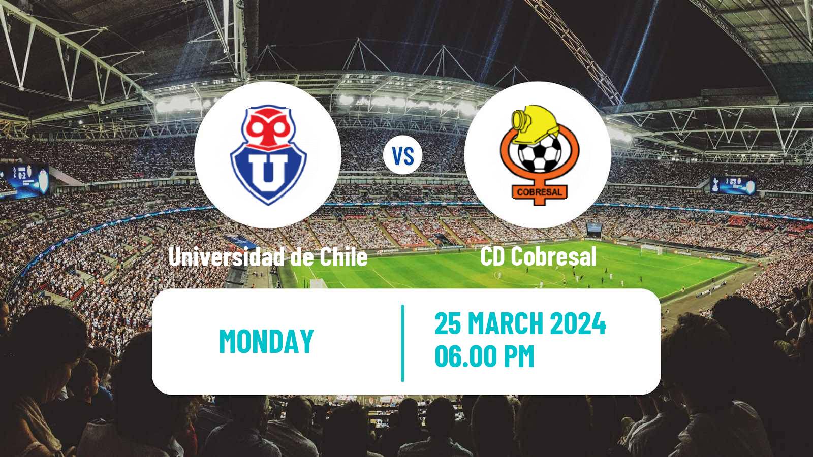 Soccer Chilean Primera Division Universidad de Chile - Cobresal