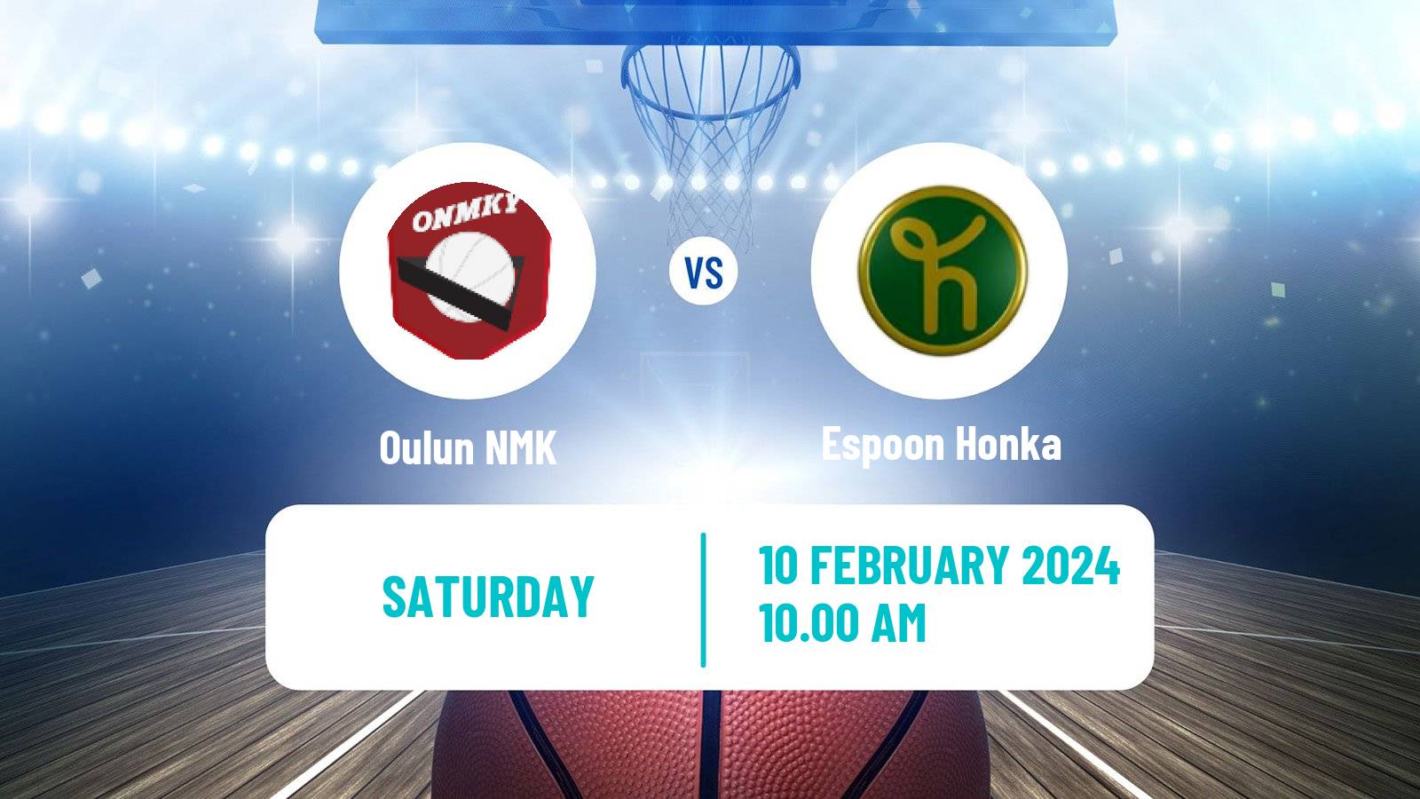 Basketball Finnish I Divisioona A Basketball Oulun NMK - Espoon Honka