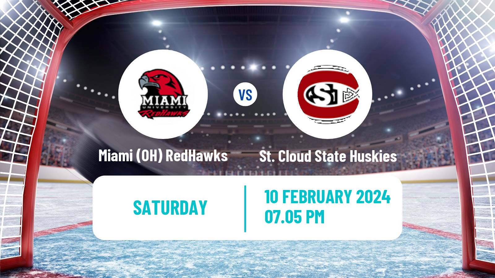 Hockey NCAA Hockey Miami (OH) RedHawks - St. Cloud State Huskies