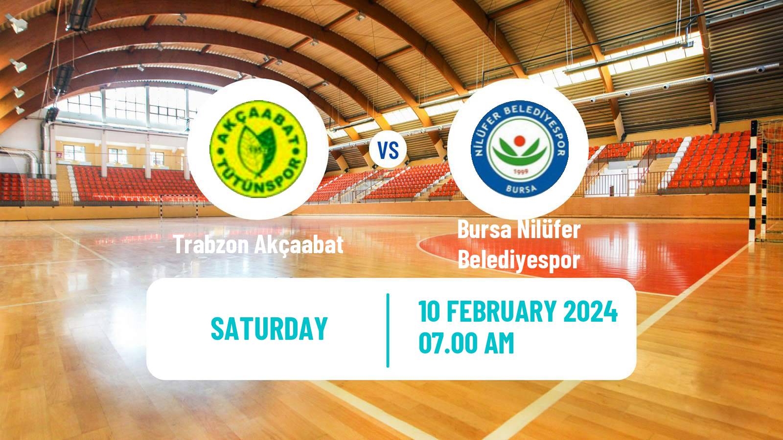 Handball Turkish Superlig Handball Trabzon Akçaabat - Bursa Nilüfer Belediyespor