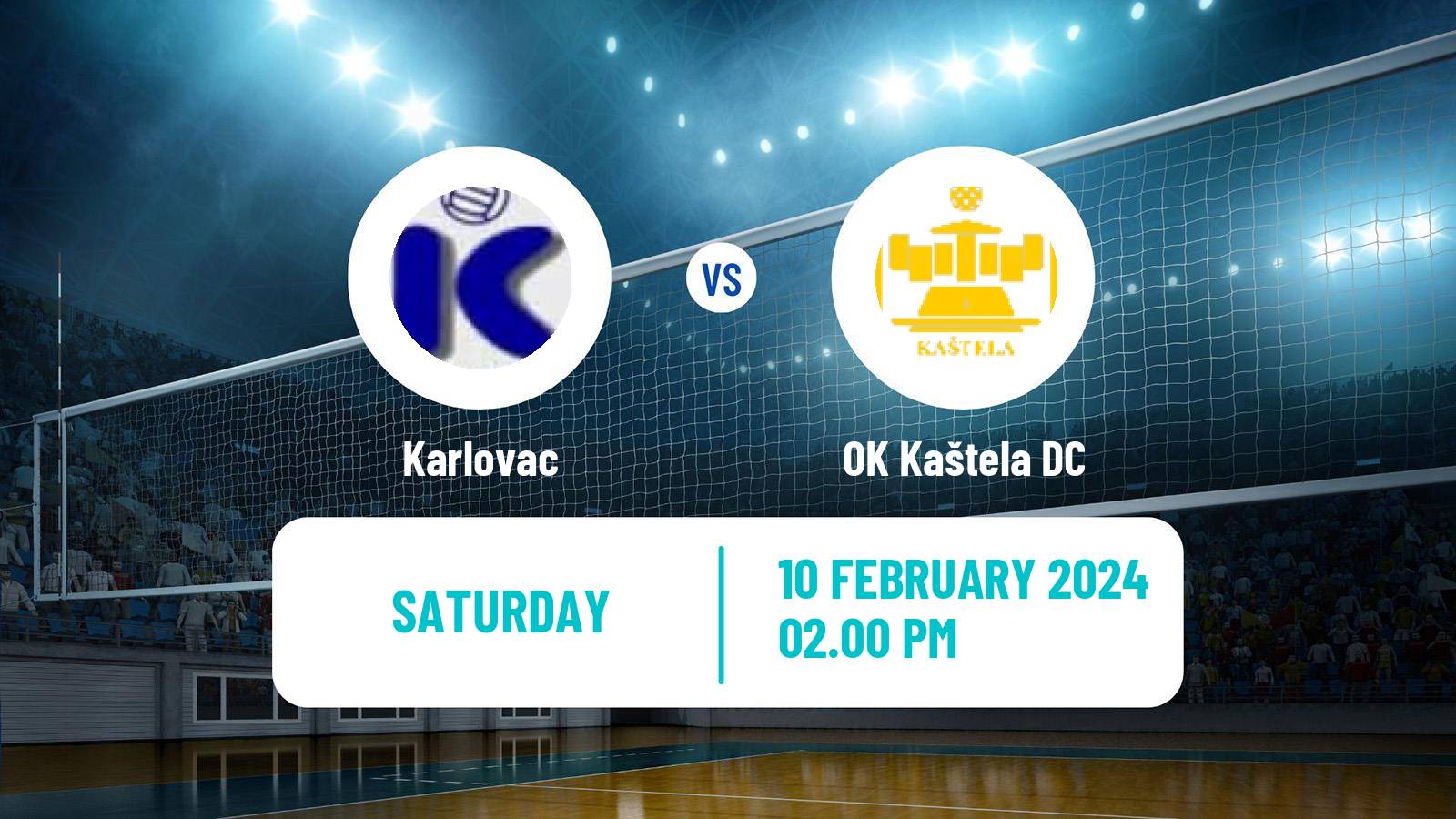 Volleyball Croatian Superliga Volleyball Women Karlovac - OK Kaštela DC