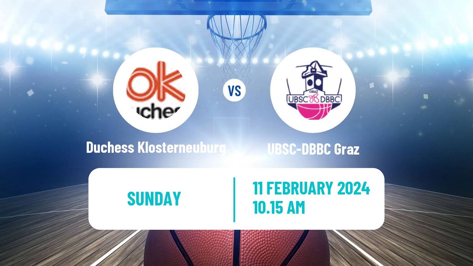 Basketball Austrian Basketball Superliga Women Duchess Klosterneuburg - UBSC-DBBC Graz