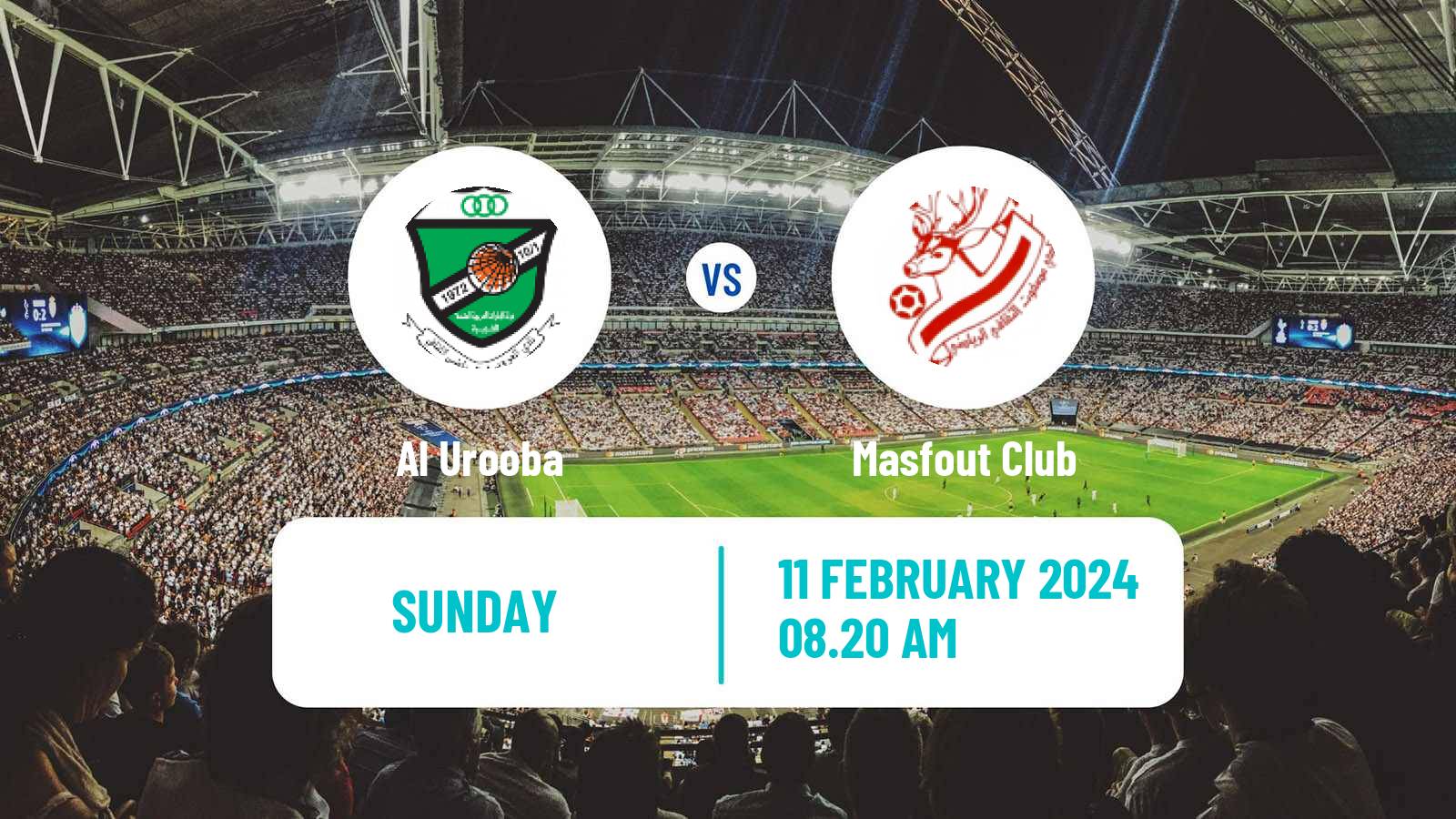 Soccer UAE Division 1 Al Urooba - Masfout