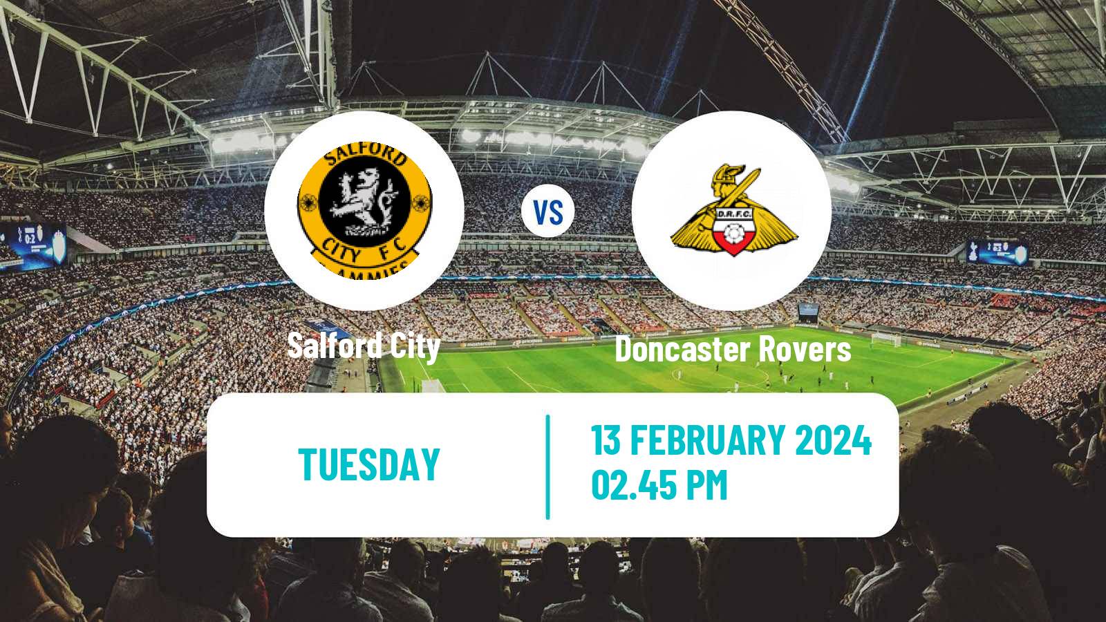 Soccer English League Two Salford City - Doncaster Rovers