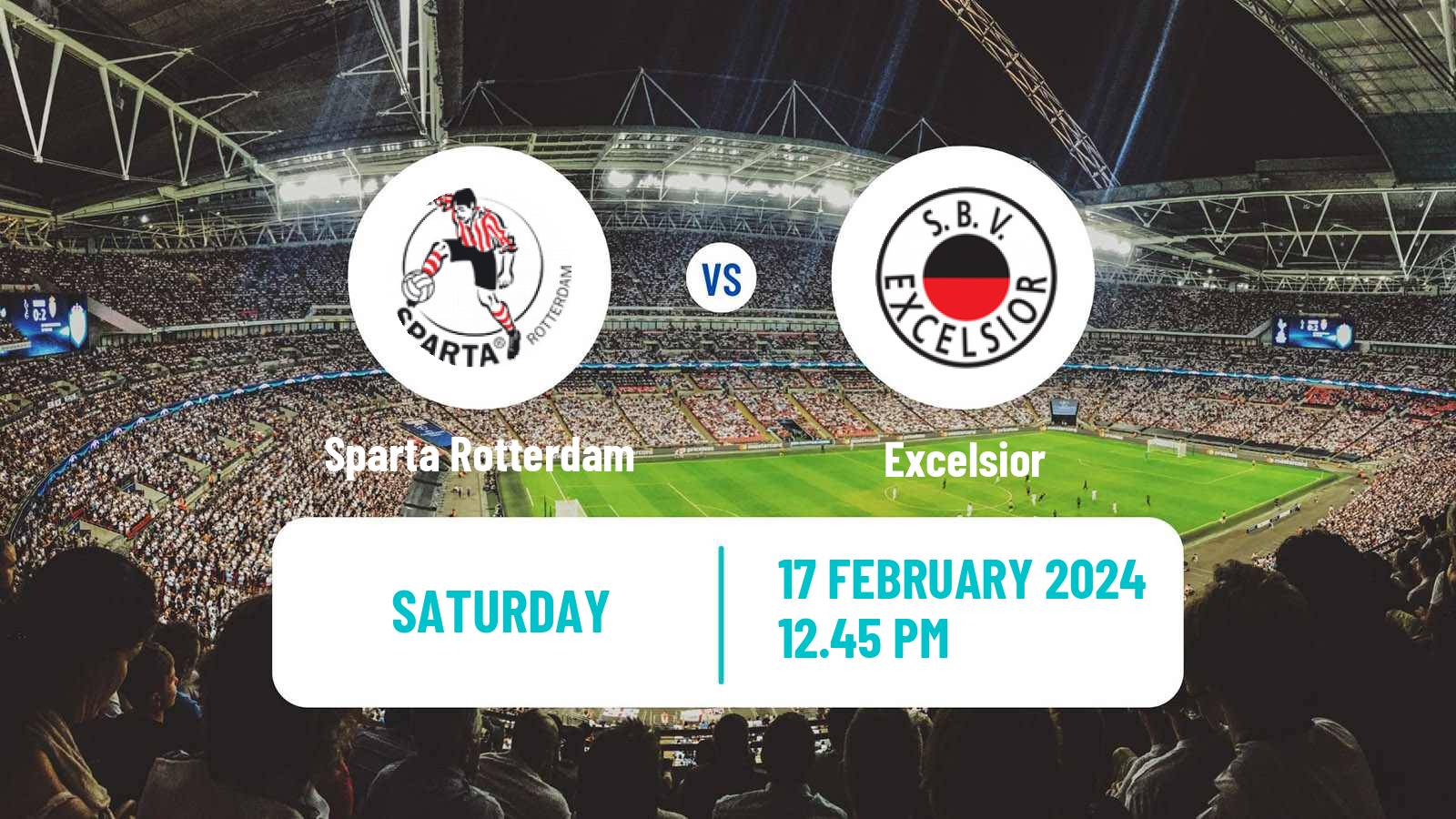 Soccer Dutch Eredivisie Sparta Rotterdam - Excelsior
