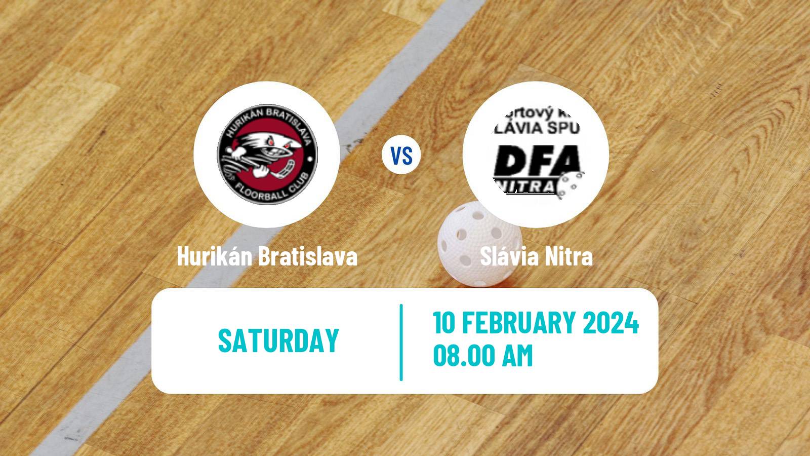 Floorball Slovak Extraliga Floorball Women Hurikán Bratislava - Slávia Nitra