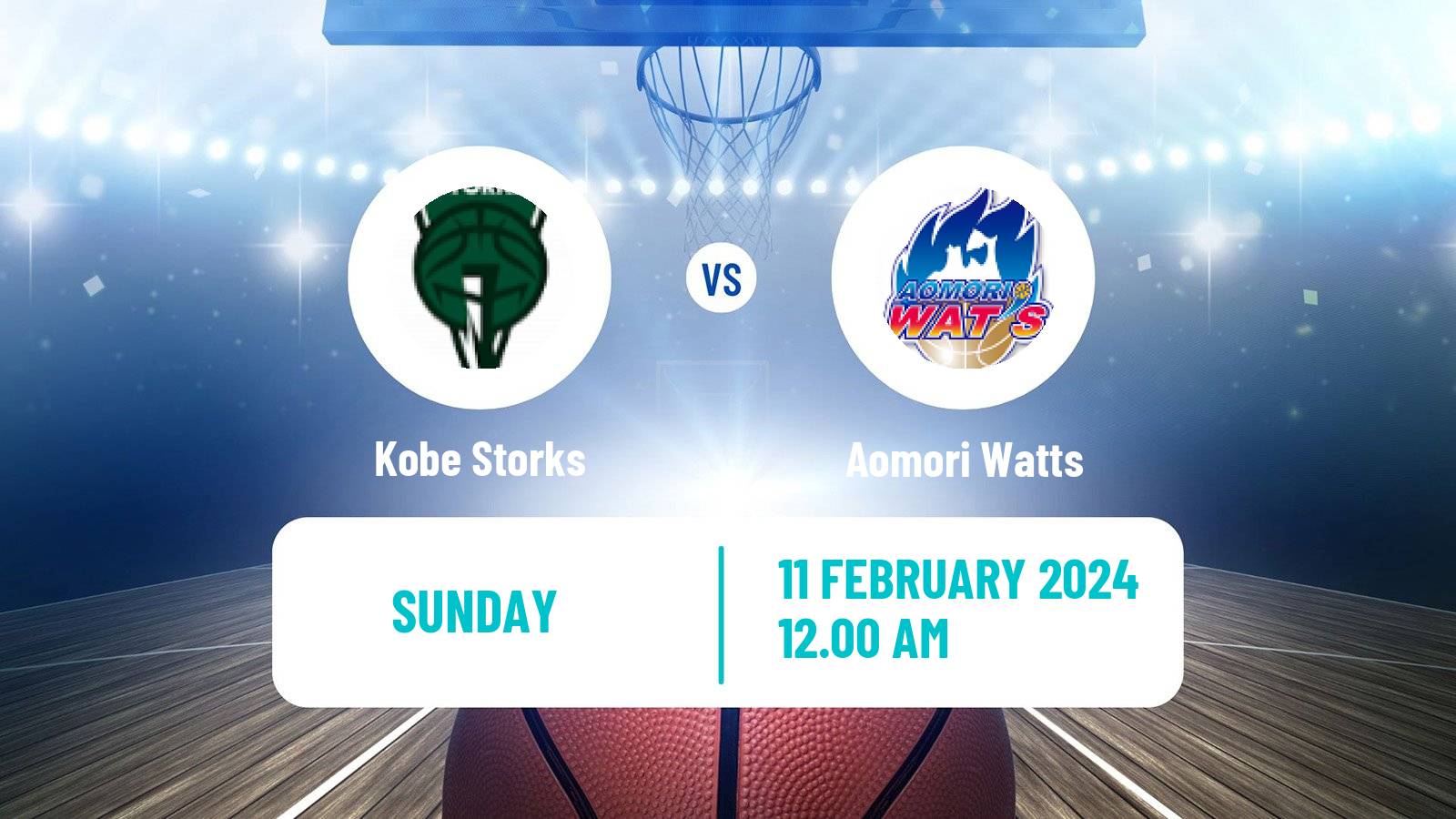 Basketball Japan B2 League Basketball Kobe Storks - Aomori Watts