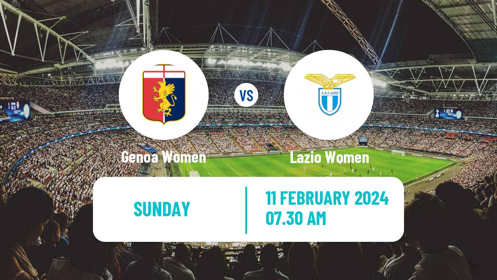 Soccer Italian Serie B Women Genoa - Lazio