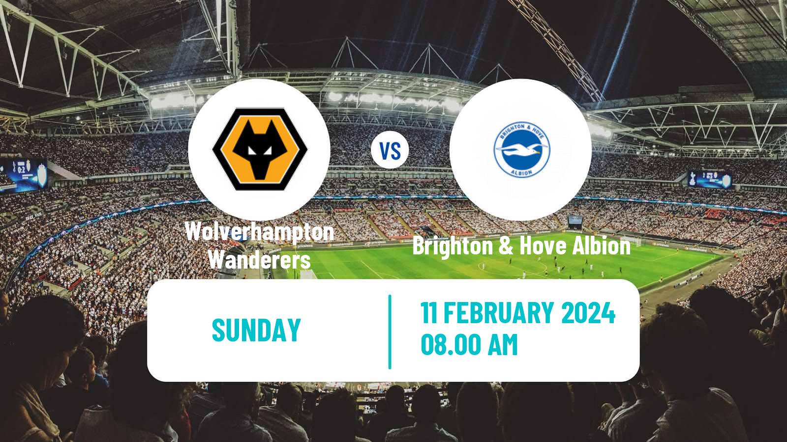 Soccer English FA Cup Women Wolverhampton Wanderers - Brighton & Hove Albion