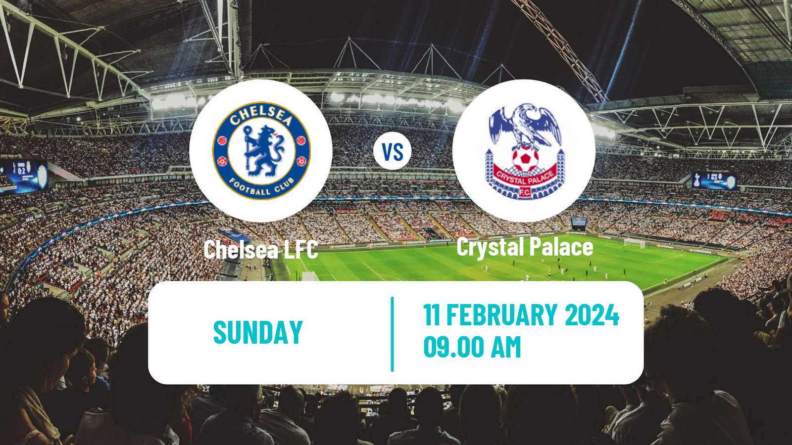Soccer English FA Cup Women Chelsea - Crystal Palace