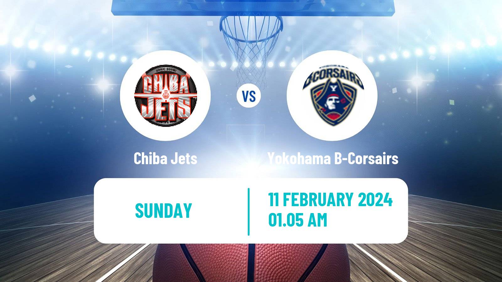 Basketball BJ League Chiba Jets - Yokohama B-Corsairs