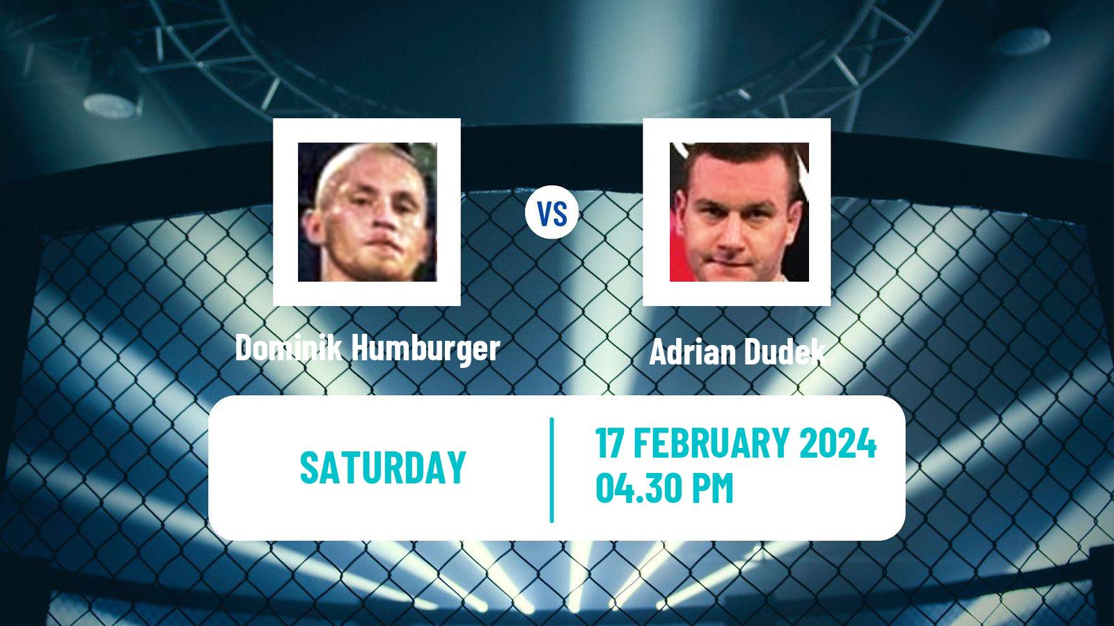MMA Middleweight Ksw Men Dominik Humburger - Adrian Dudek