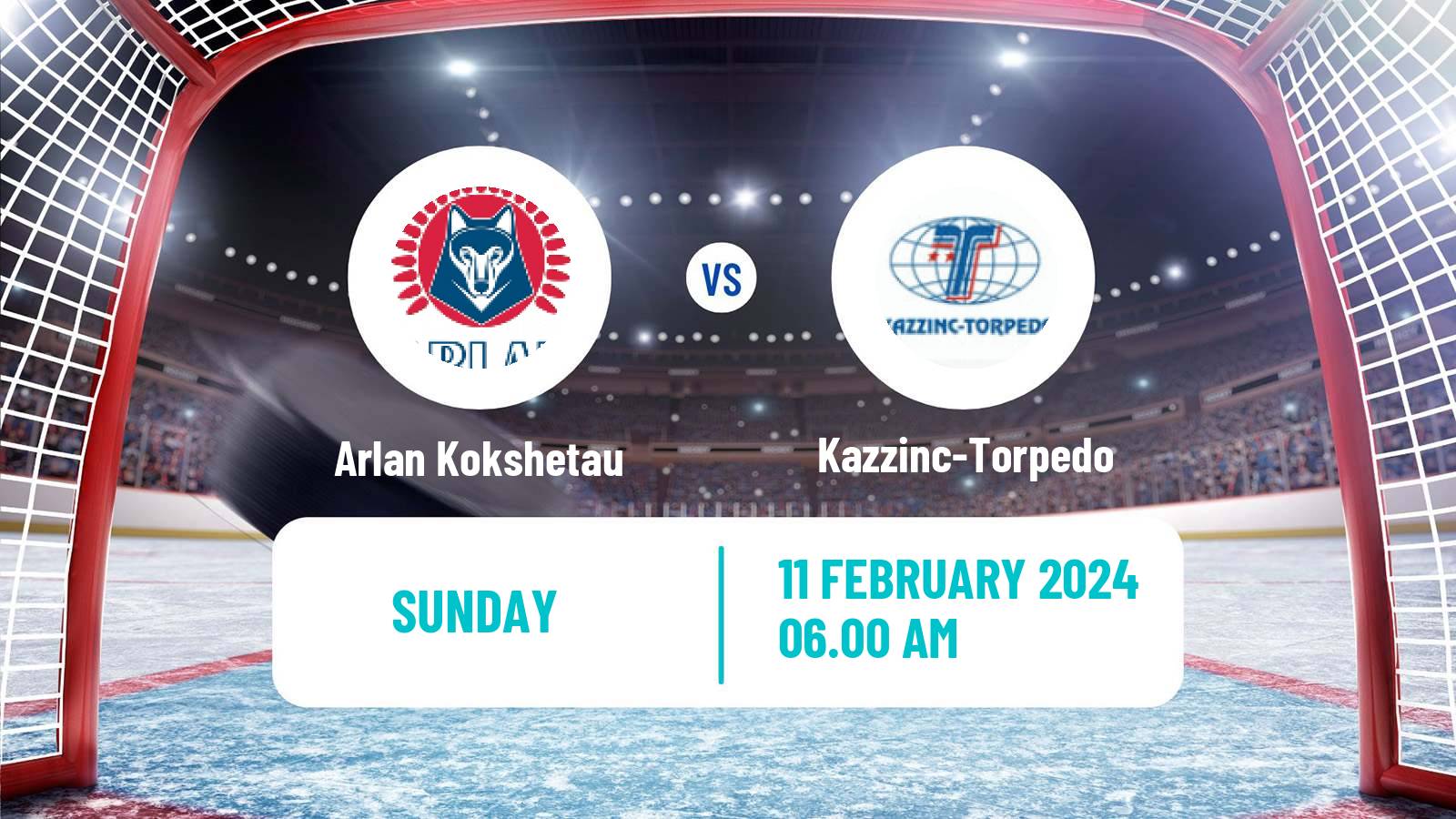 Hockey Kazakh Ice Hockey Championship Arlan Kokshetau - Kazzinc-Torpedo