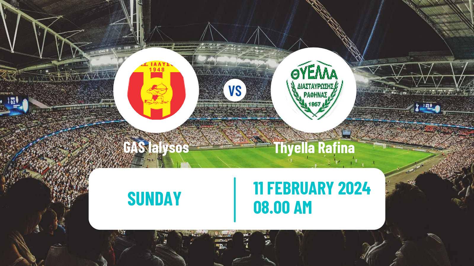 Soccer Greek Gamma Ethniki - Group 3 GAS Ialysos - Thyella Rafina