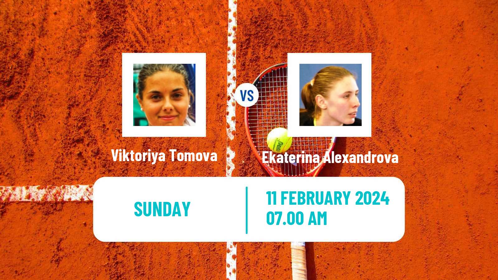 Tennis WTA Doha Viktoriya Tomova - Ekaterina Alexandrova