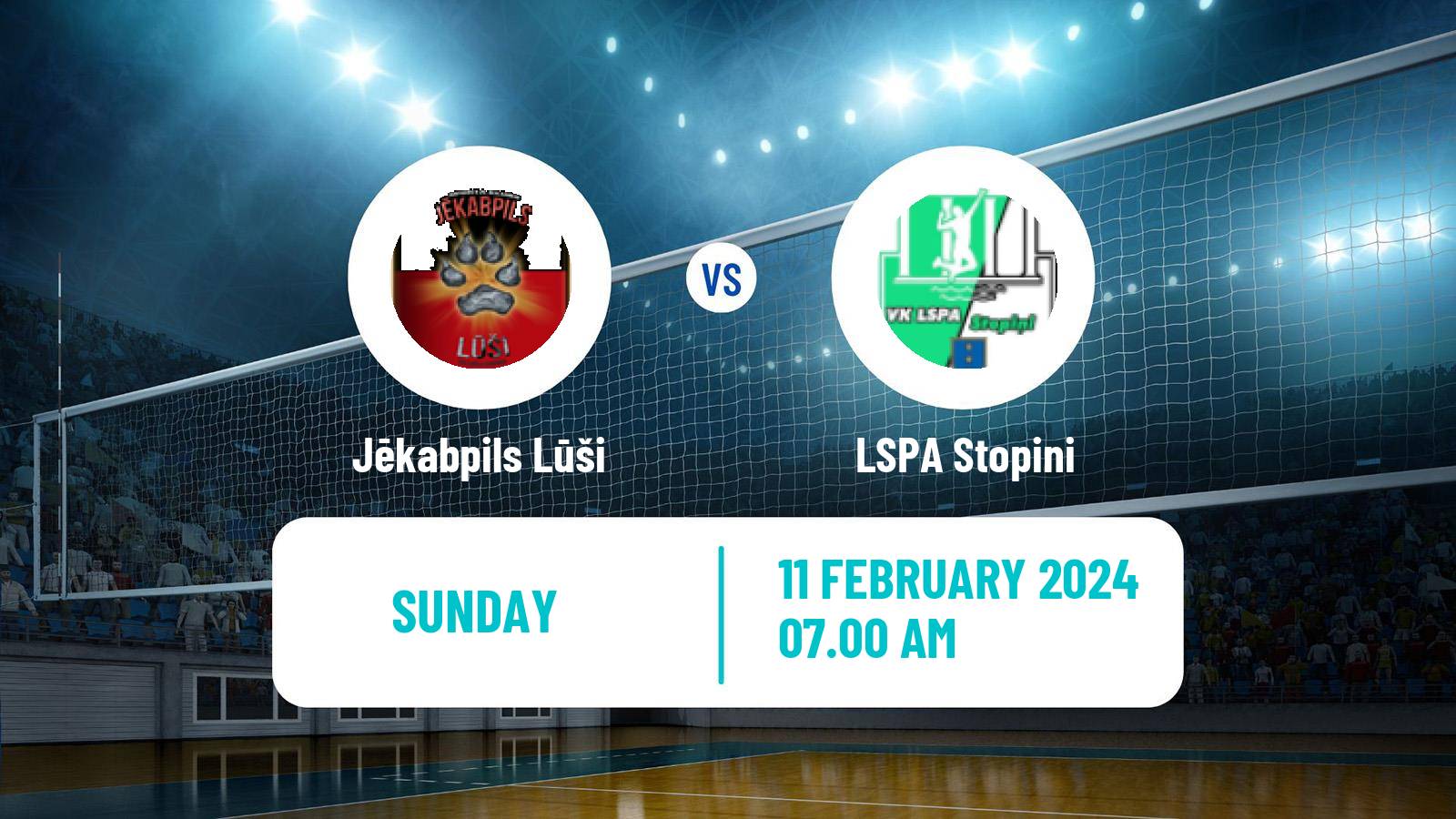 Volleyball Latvian Nacionala Liga Volleyball Jēkabpils Lūši - LSPA Stopini