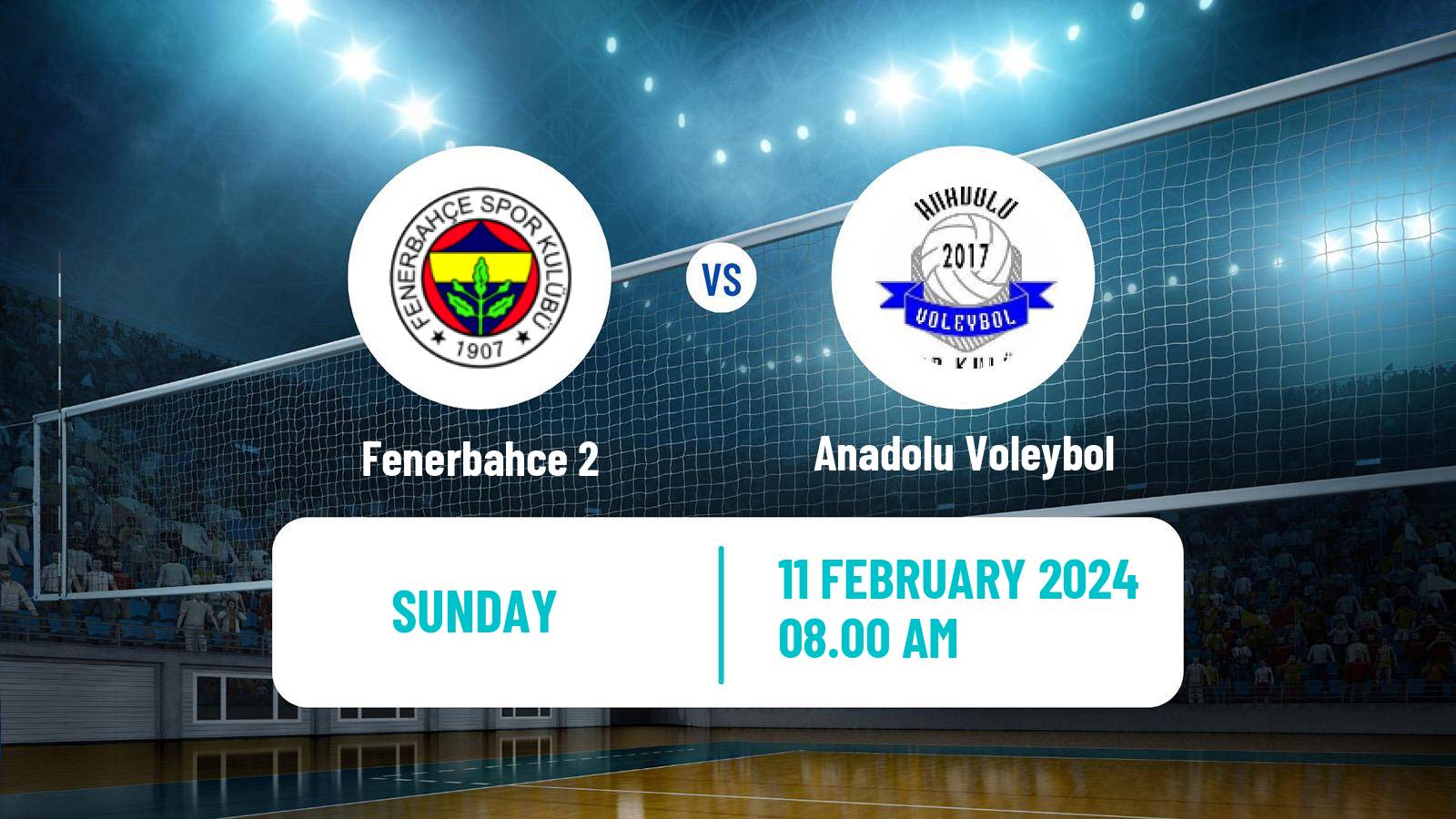 Volleyball Turkish 1 Ligi Volleyball Fenerbahce 2 - Anadolu Voleybol