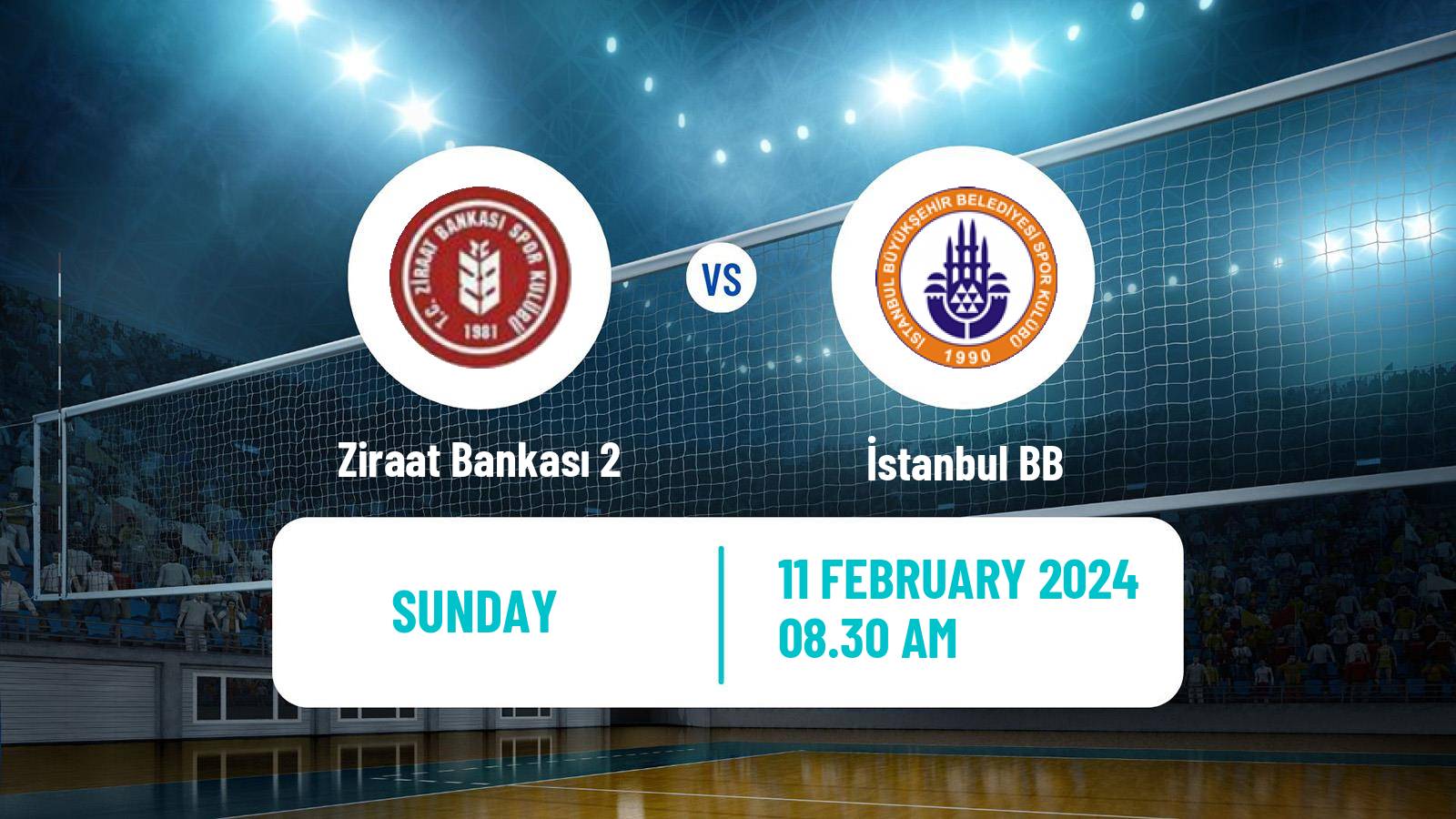 Volleyball Turkish 1 Ligi Volleyball Ziraat Bankası 2 - İstanbul BB