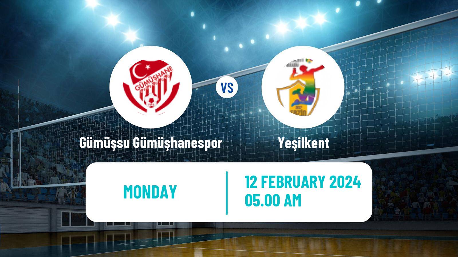 Volleyball Turkish 1 Ligi Volleyball Gümüşsu Gümüşhanespor - Yeşilkent