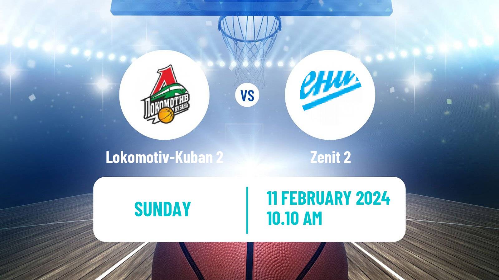 Basketball Russian Super League Basketball Lokomotiv-Kuban 2 - Zenit 2
