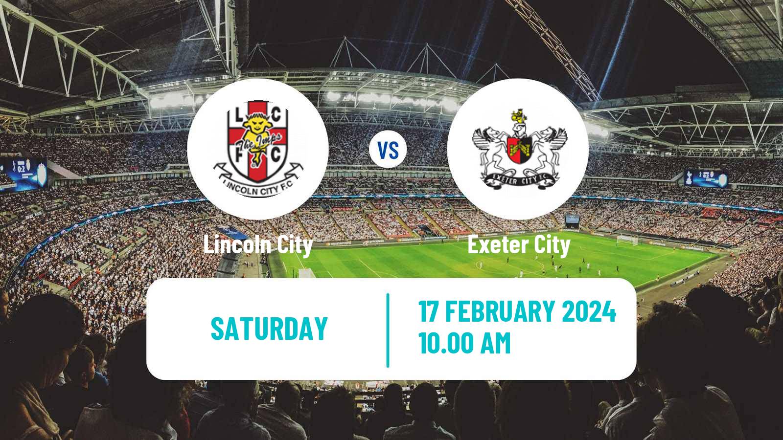 Soccer English League One Lincoln City - Exeter City
