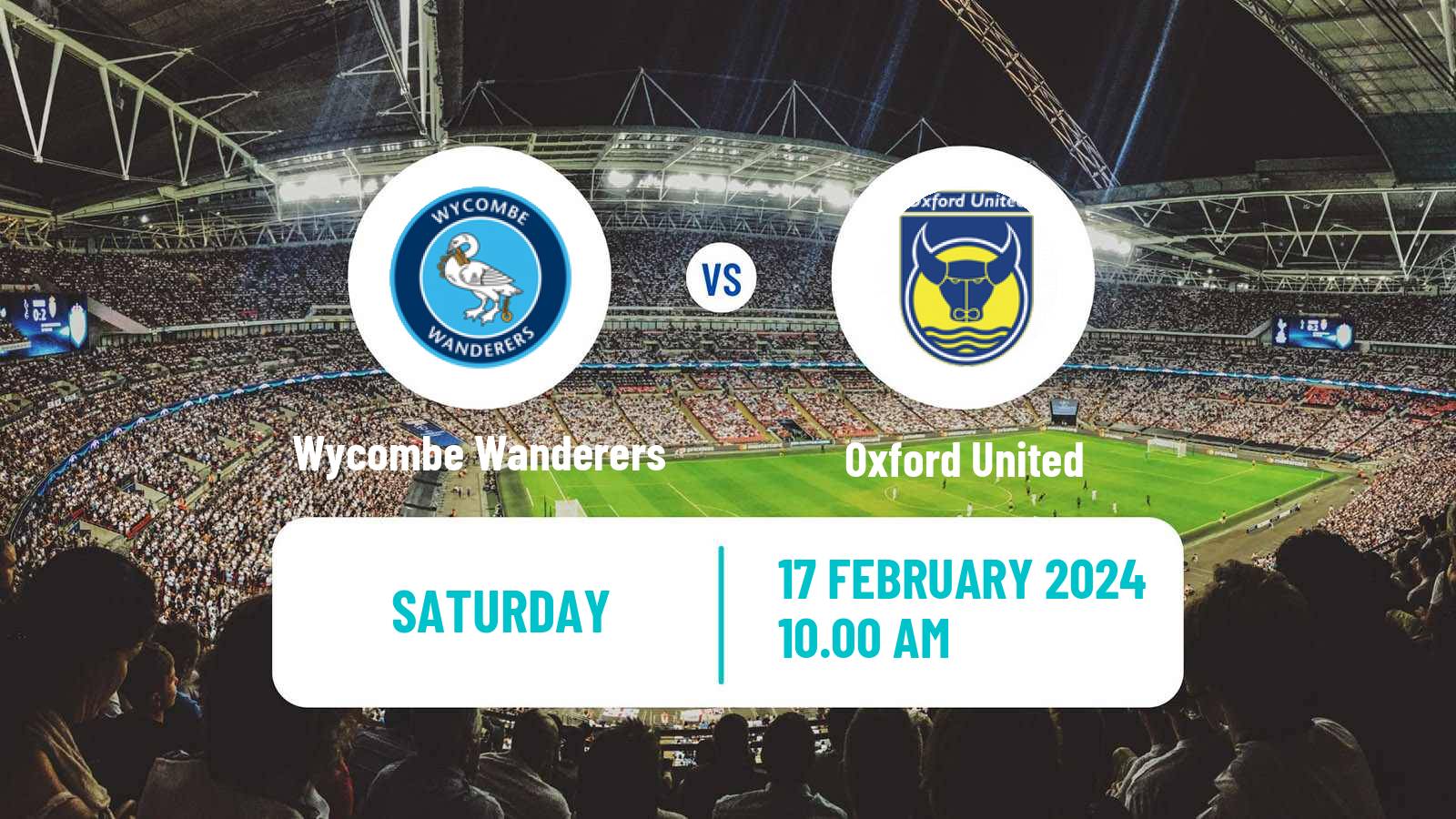 Soccer English League One Wycombe Wanderers - Oxford United
