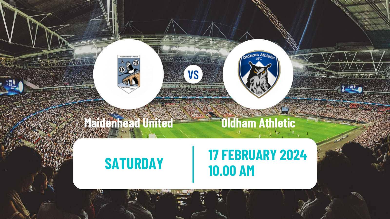 Soccer English National League Maidenhead United - Oldham Athletic