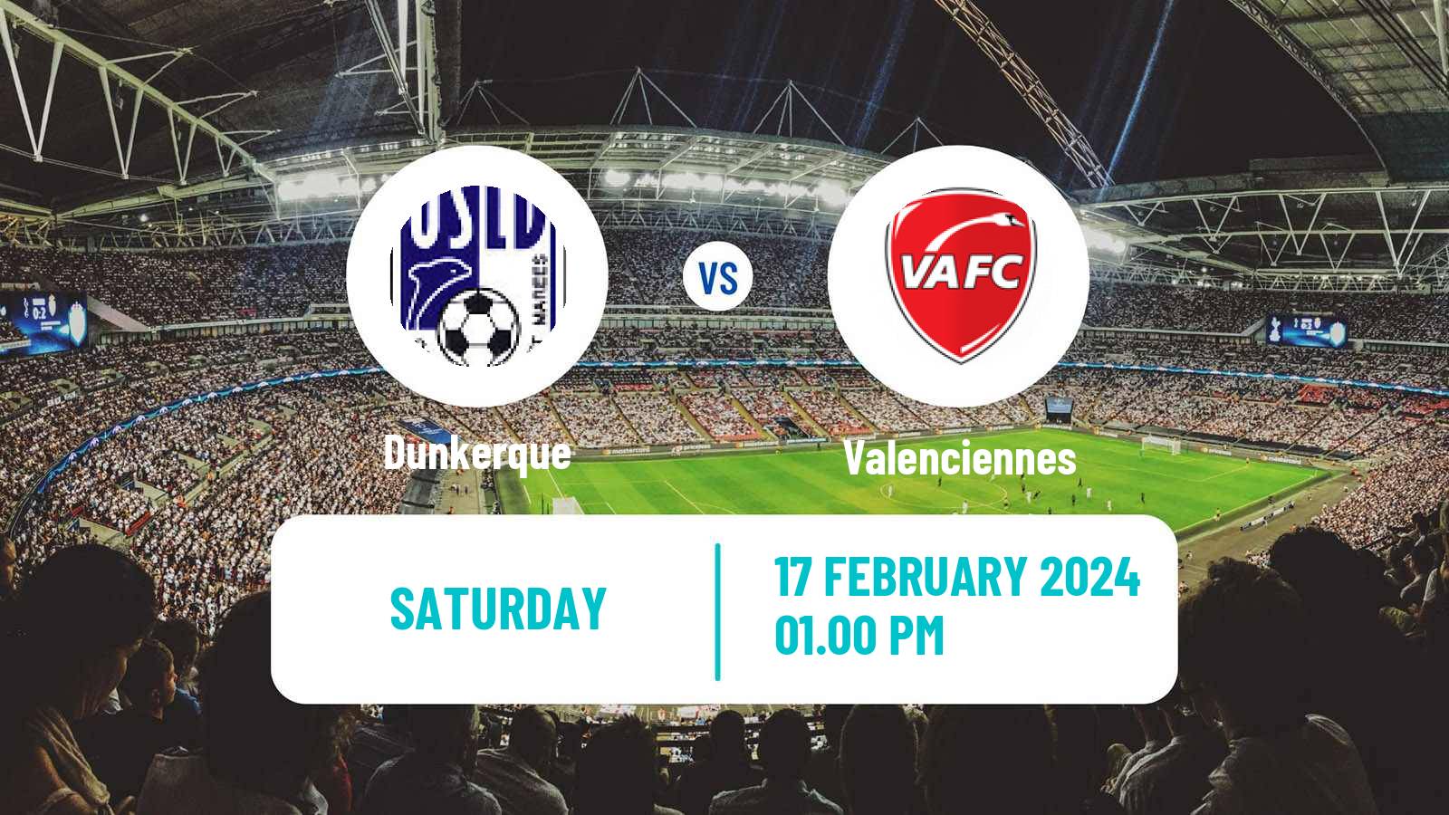 Soccer French Ligue 2 Dunkerque - Valenciennes