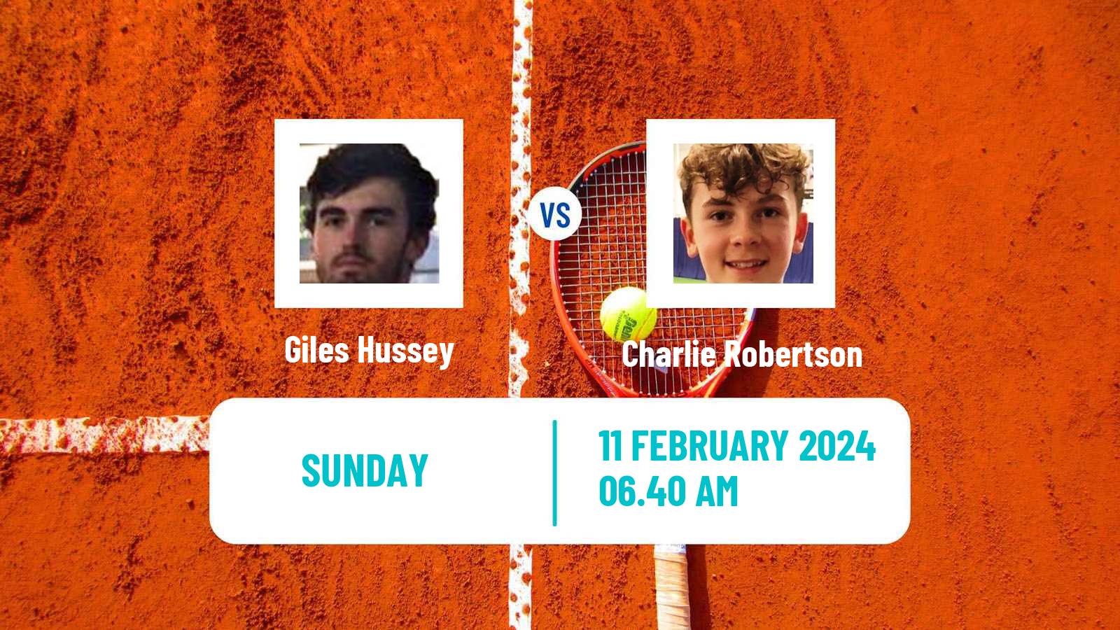 Tennis Glasgow Challenger Men Giles Hussey - Charlie Robertson