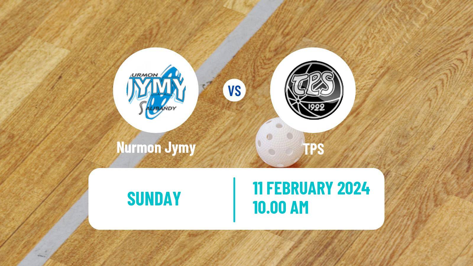Floorball Finnish F-Liiga Nurmon Jymy - TPS