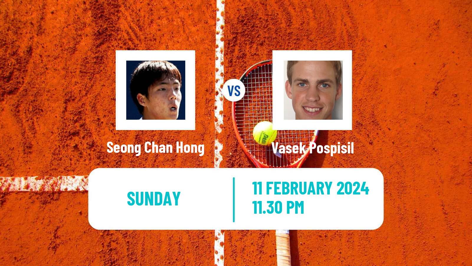 Tennis Bengaluru Challenger Men Seong Chan Hong - Vasek Pospisil