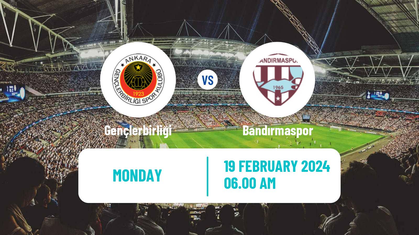 Soccer Turkish First League Gençlerbirliği - Bandırmaspor