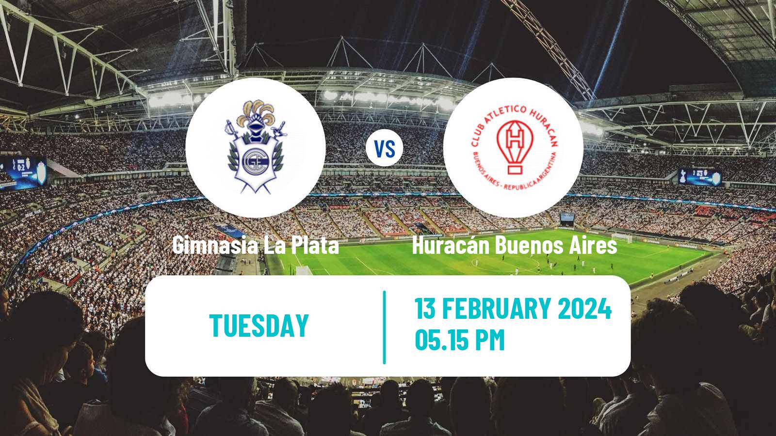 Soccer Argentinian Copa de la Liga Profesional Gimnasia La Plata - Huracán Buenos Aires